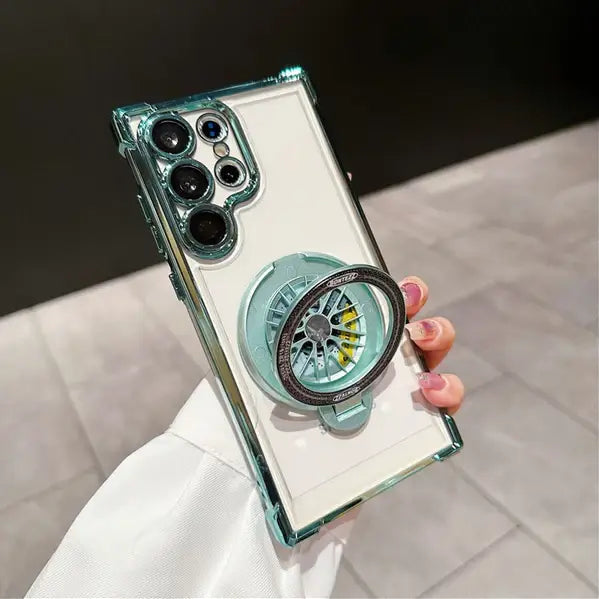 Electroplated Rotating Magnetic Kickstand Case - Samsung