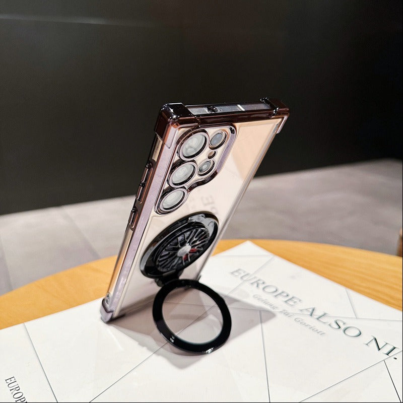 Electroplated Rotating Magnetic Kickstand Case - Samsung