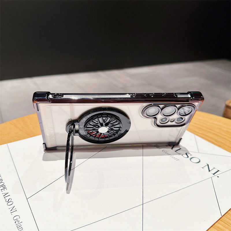 Electroplated Rotating Magnetic Kickstand Case - Samsung