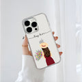 Girl With Flower & Name Printed Silicone Case