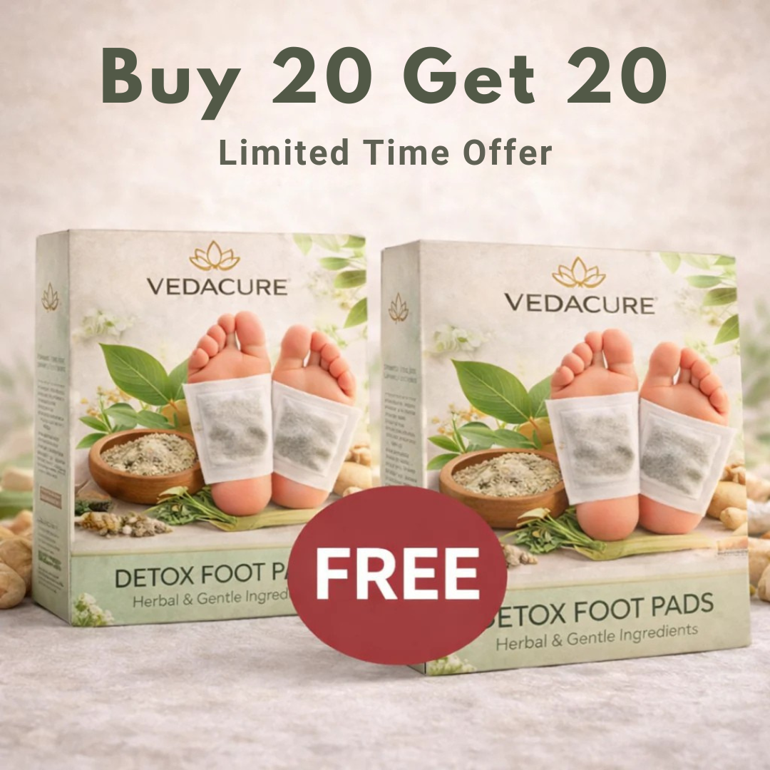 Ayurvedic 100% Herbal & Gentle Ingredient Foot Patches BUY 20 GET 20 FREE (Pack of 40)