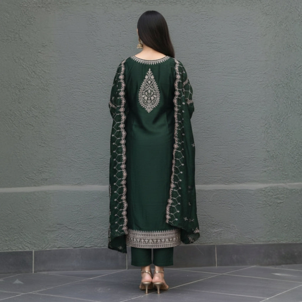 Pack of 2 Premium Cotton Kurtis with Pant & Dupatta – Casual Ethnic | C-06