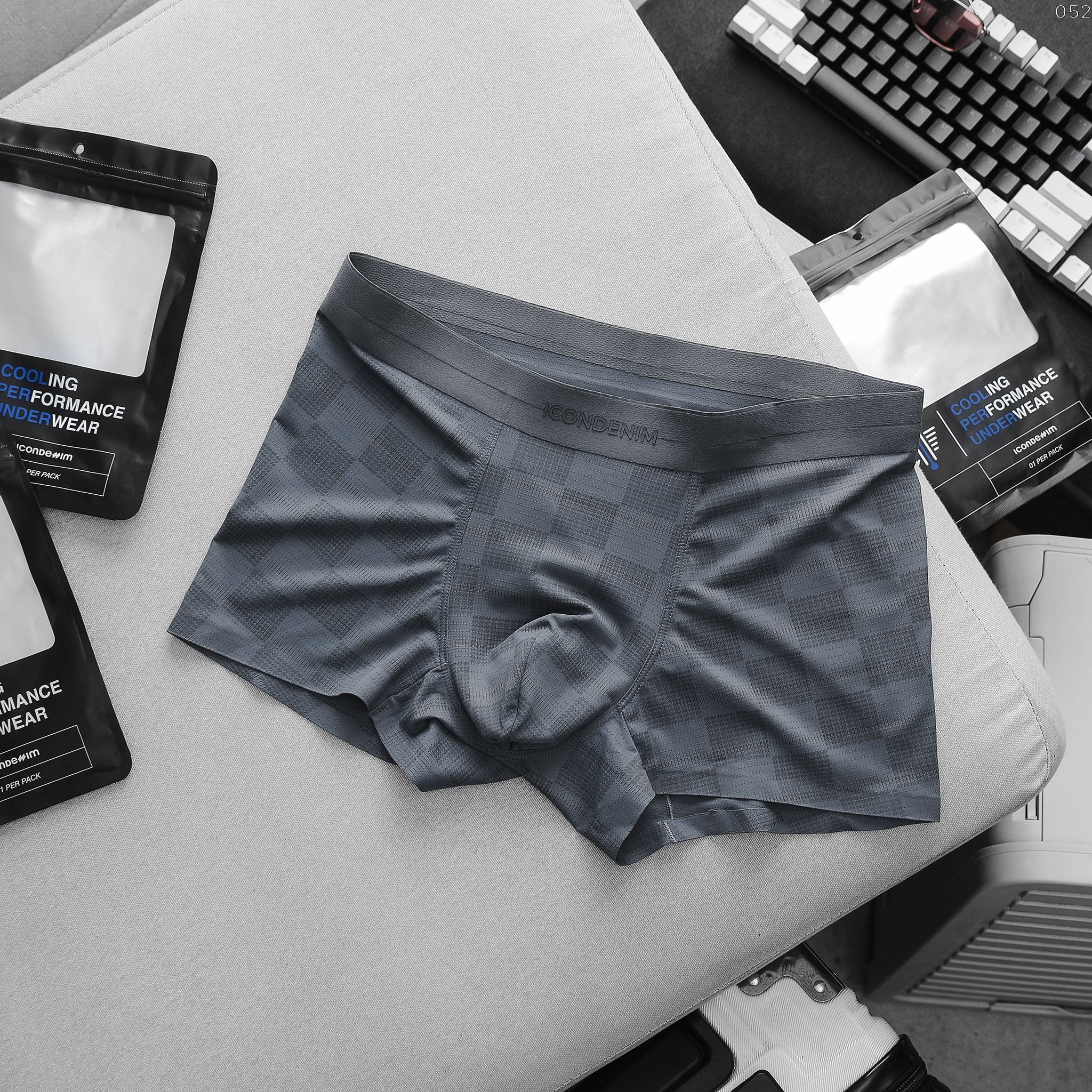 SkinEase Denim Pattern Men's Boxer Shorts | BS-38