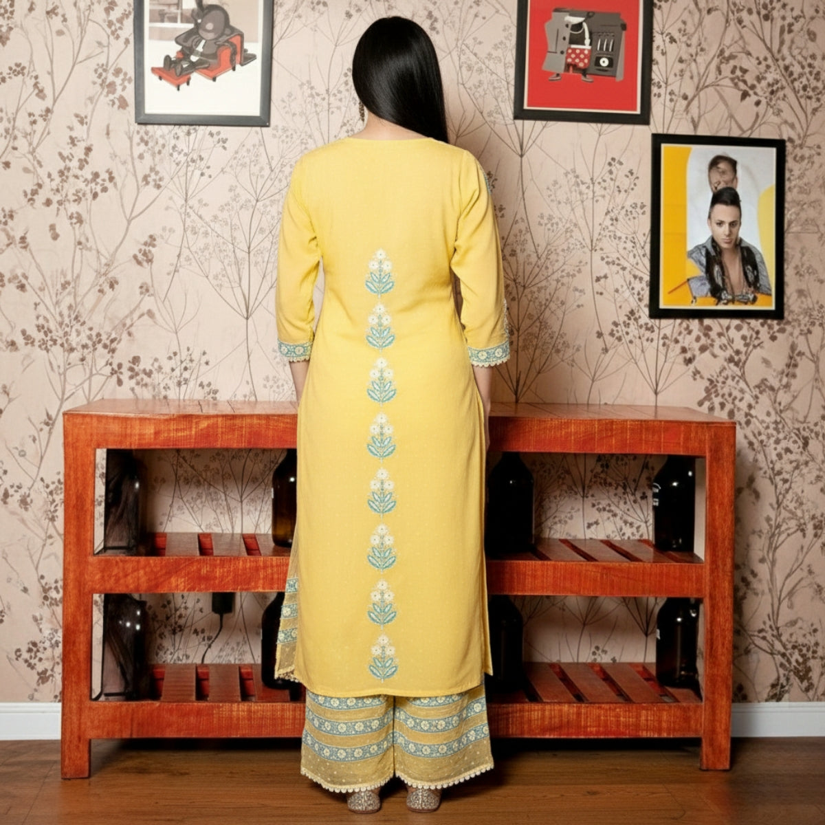 Pack of 2 Premium Cotton Kurtis with Pant & Dupatta – Casual Ethnic | C-06