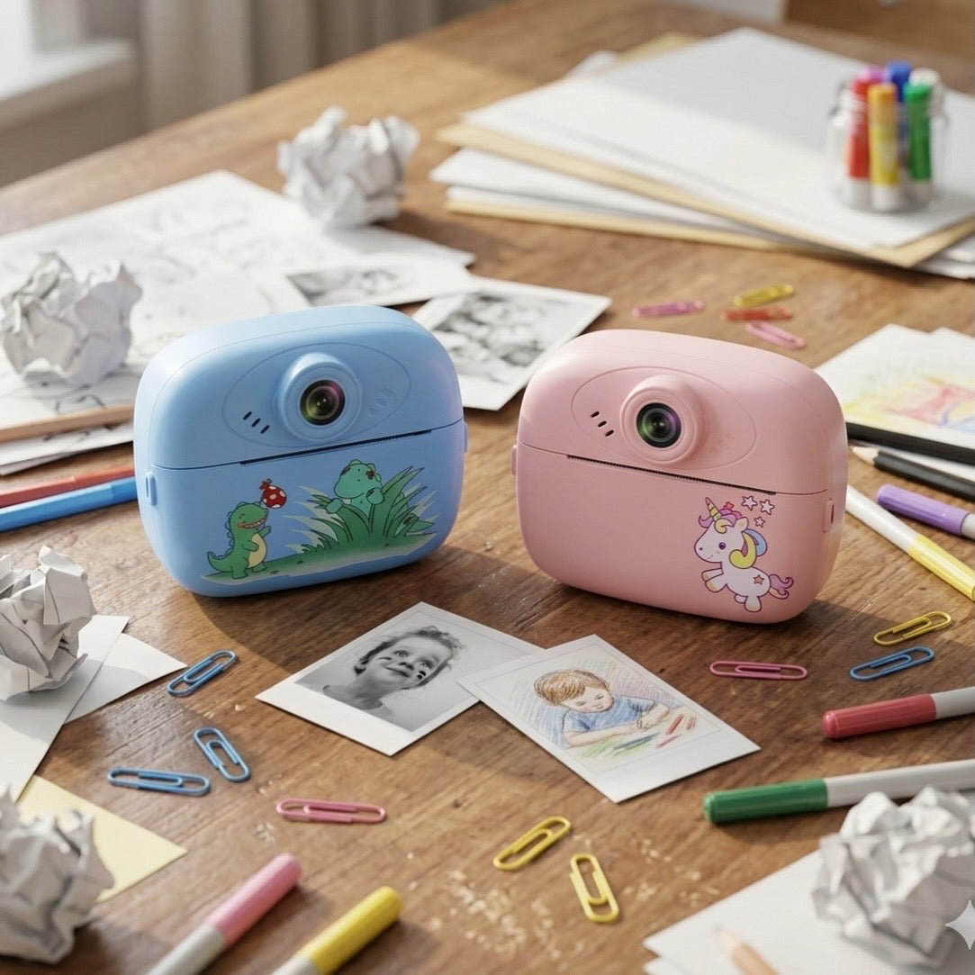 Mini Instant Print Camera & Video Recorder Zero Ink Instant Print