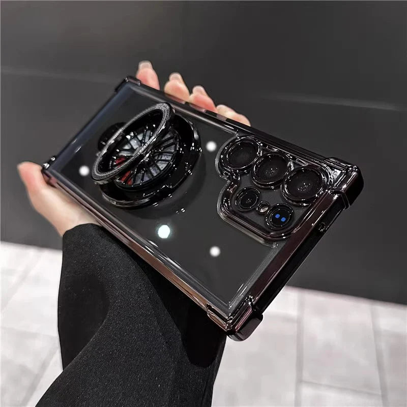 Galaxy Series Electroplated Rotating Gyro Magnetic Case