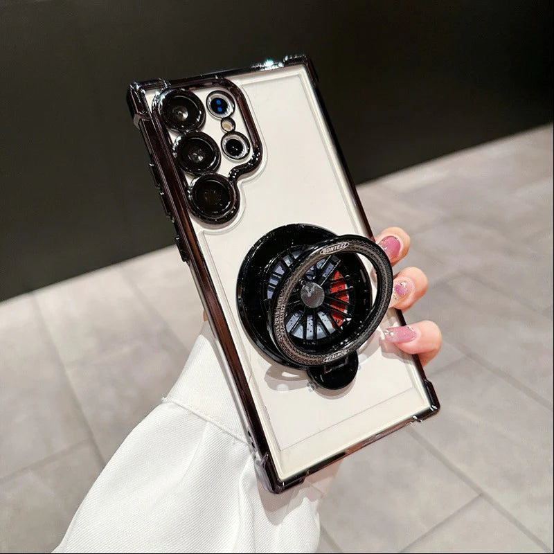 Galaxy Series Electroplated Rotating Gyro Magnetic Case