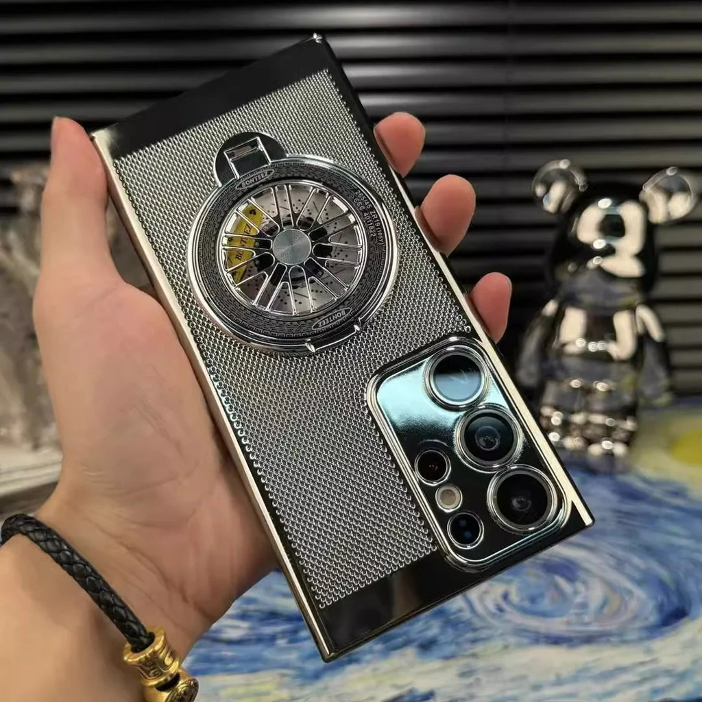 Galaxy Series Brilliant Spin Rotating Wheel Stand Case