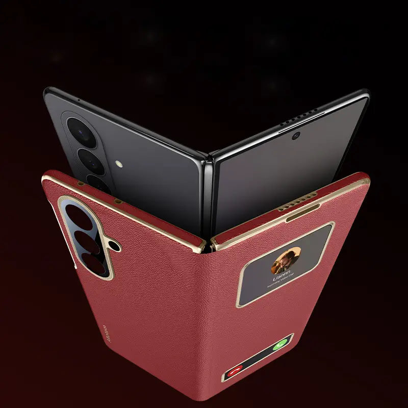 Galaxy Series Prestige Smart Window Leather Case