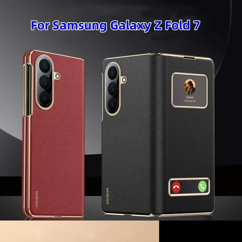 Galaxy Series Prestige Smart Window Leather Case