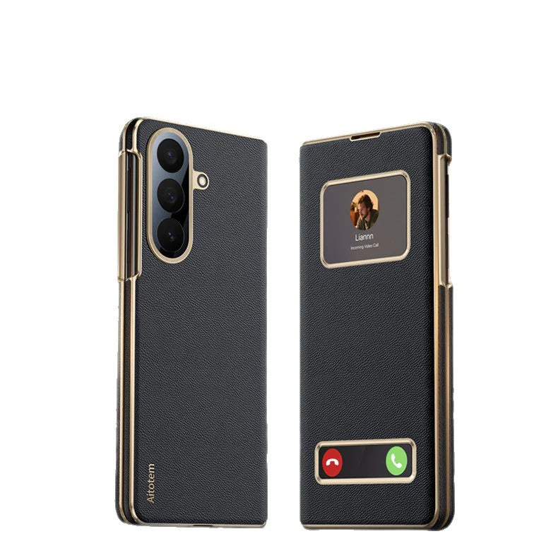 Galaxy Series Prestige Smart Window Leather Case