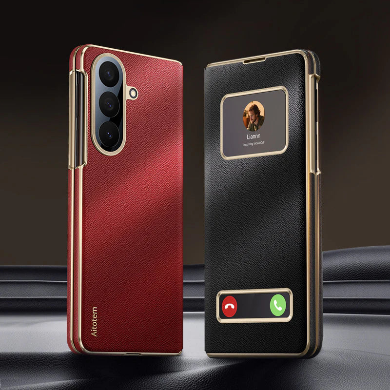 Galaxy Series Prestige Smart Window Leather Case