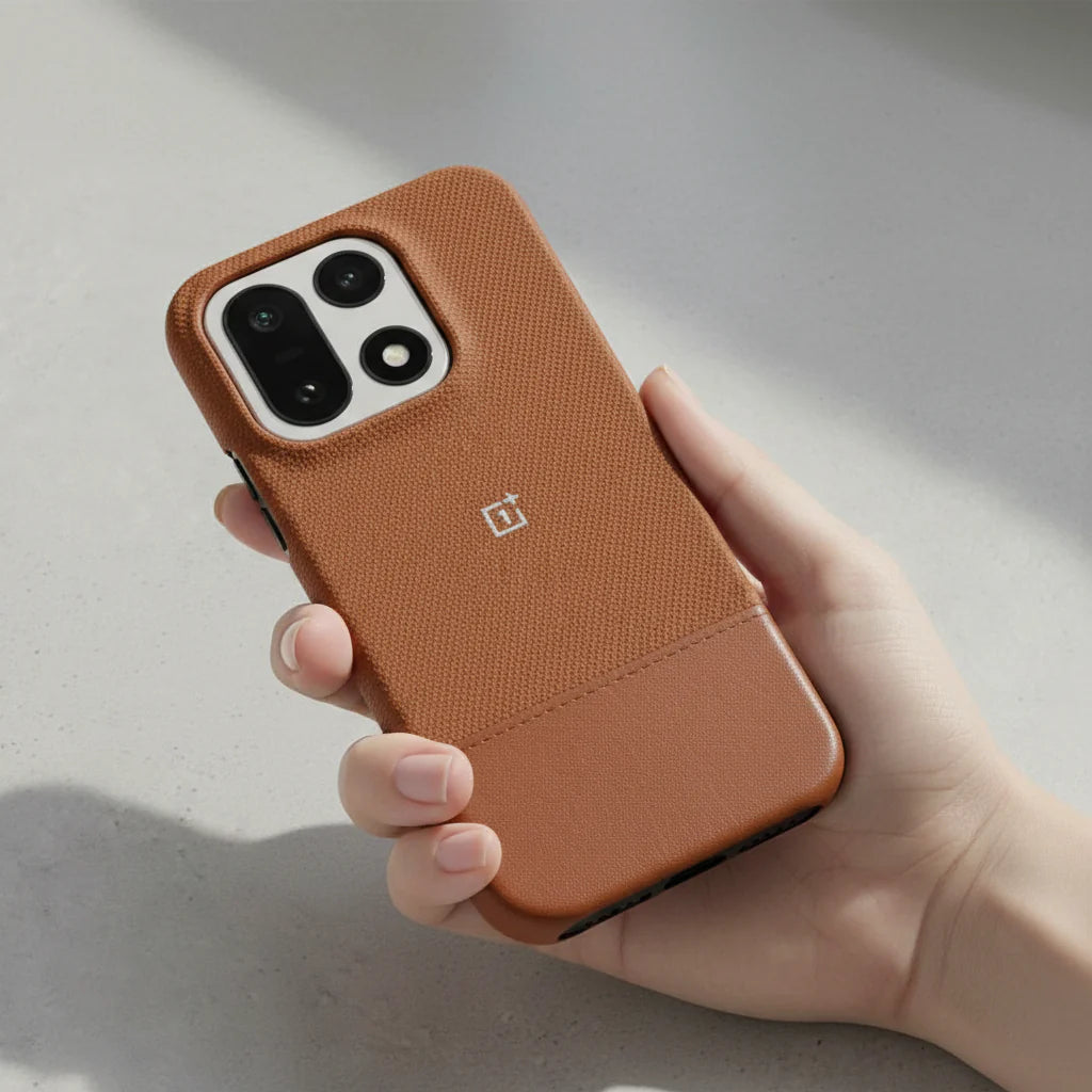 OnePlus Series Retro Business Half Leather Case