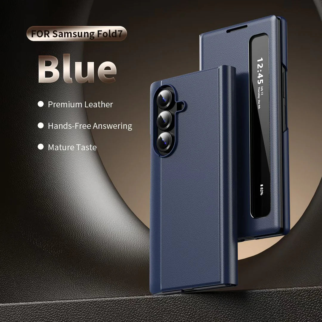 Galaxy Series Intelligent View Side Window Flip Case