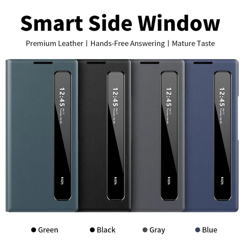 Galaxy Series Intelligent View Side Window Flip Case