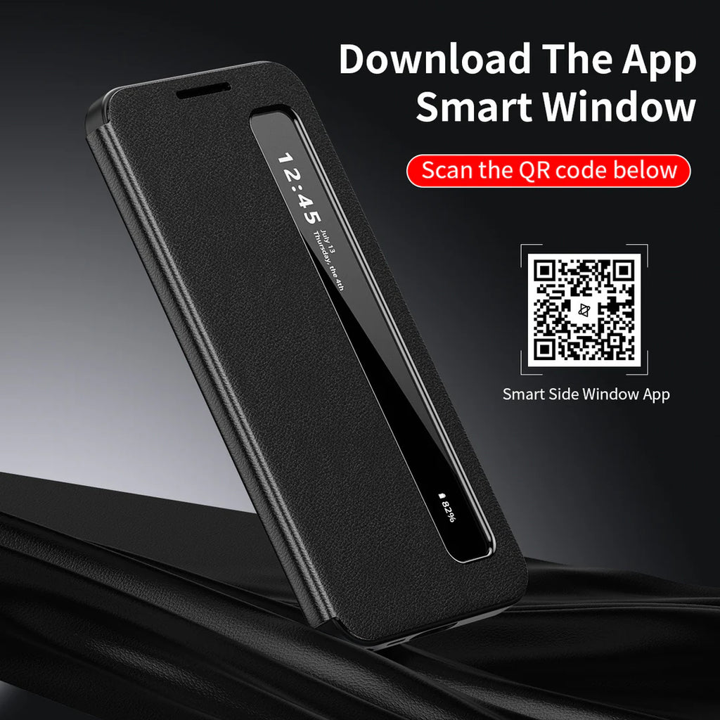 Galaxy Series Intelligent View Side Window Flip Case