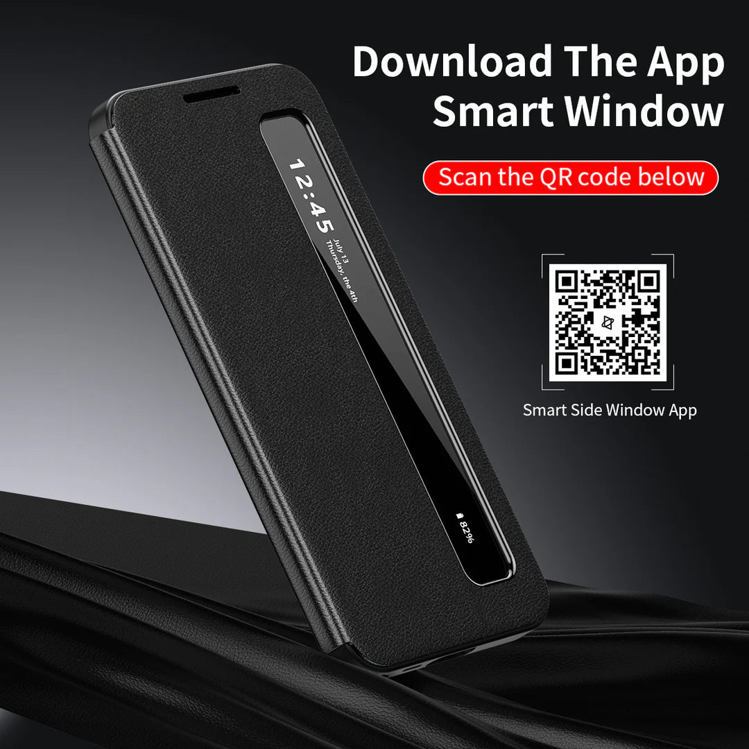 Galaxy Series Intelligent View Side Window Flip Case