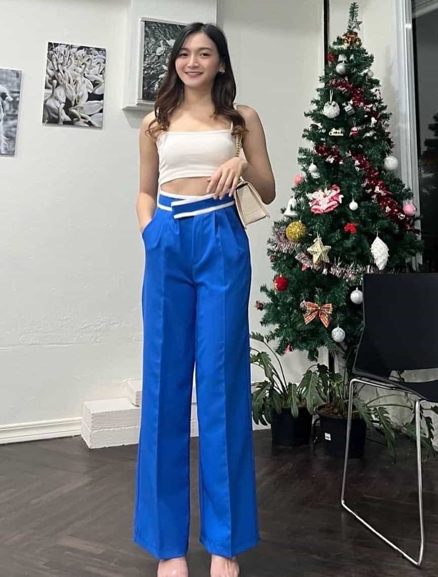 SALE LIVE !! 🔥🚀 (PACK - 3) Straight-leg pants with horizontal pockets made of ruby