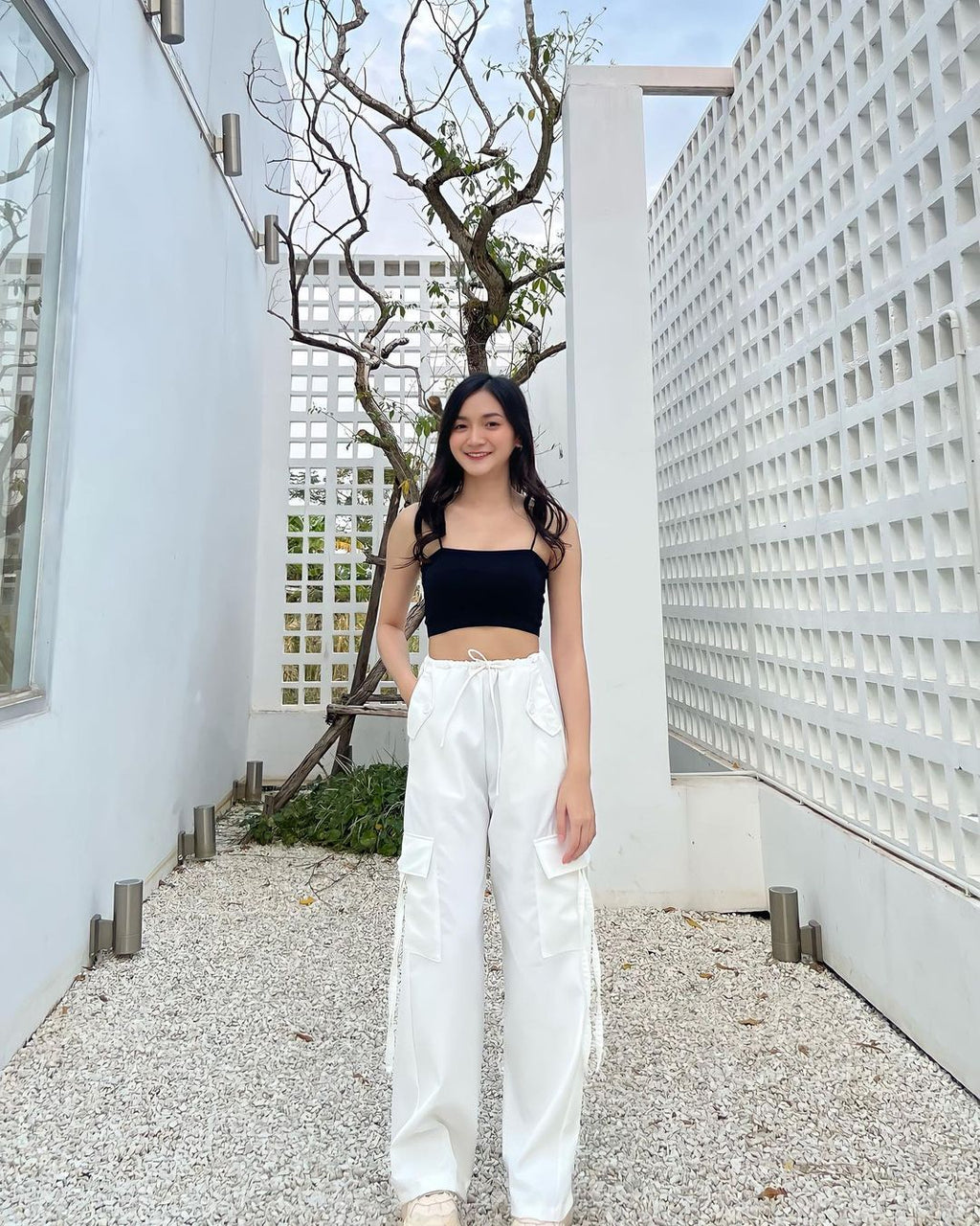FESTIVE SALE LIVE !! 🔥🚀 (PACK - 3) Straight-leg pants with horizontal pockets made of ruby