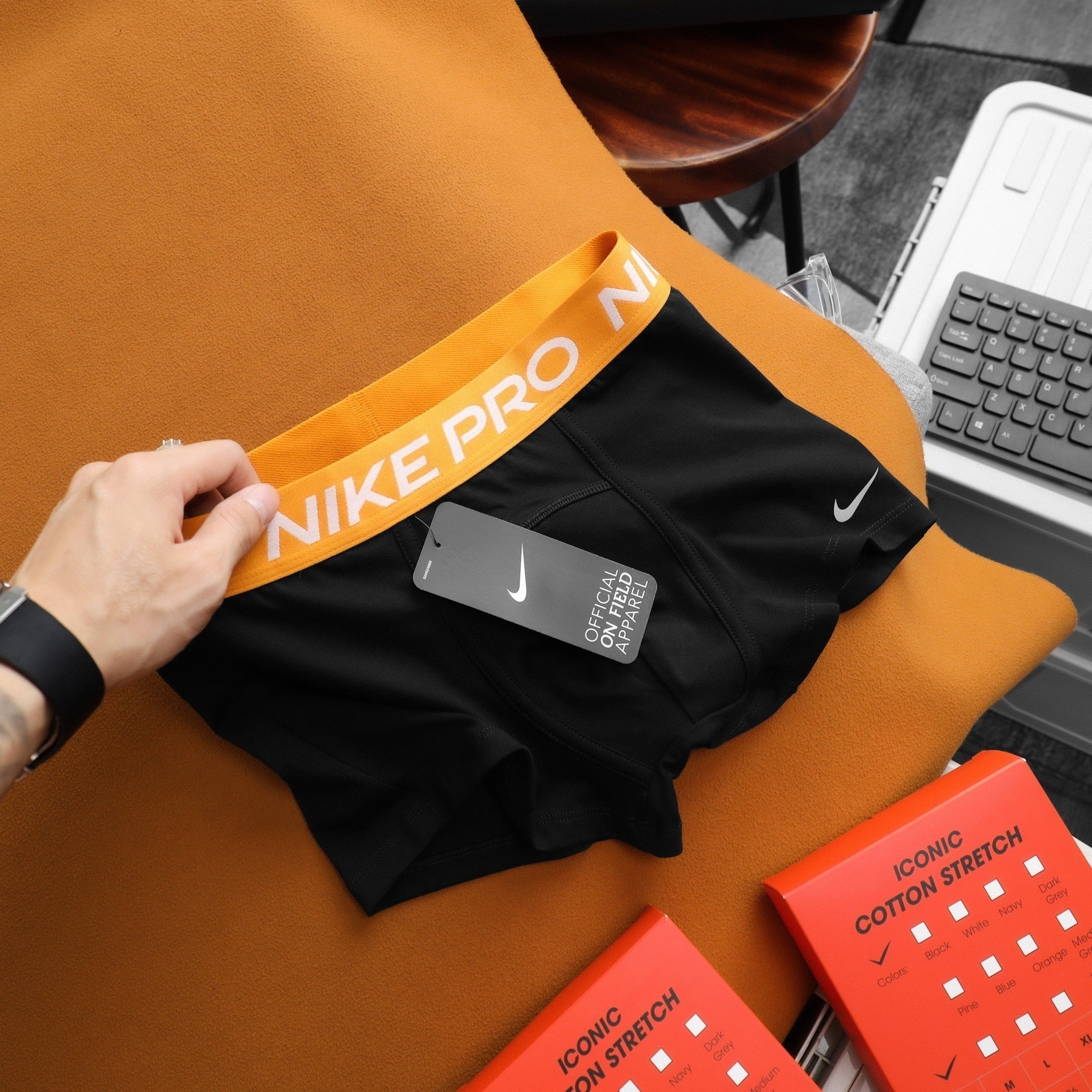 8 Pack  UnderRebel Boxers -Men's FreshGuard Breathable Basics boxer