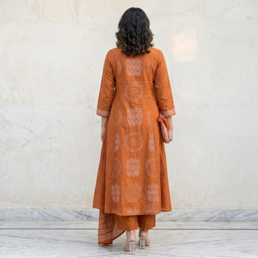 Women's Pack of 3 Pure Cotton Kurtas Pant Set & Dupatta |C-032