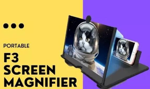 PORTABLE 12X VIEW F3 SCREEN EXPANDER 3D MAGNIFIER FOR MOBILES AND WATCHING MOVIES SCREEN EXPANDERS & MAGNIFIERS 50% OFF SALE🔥