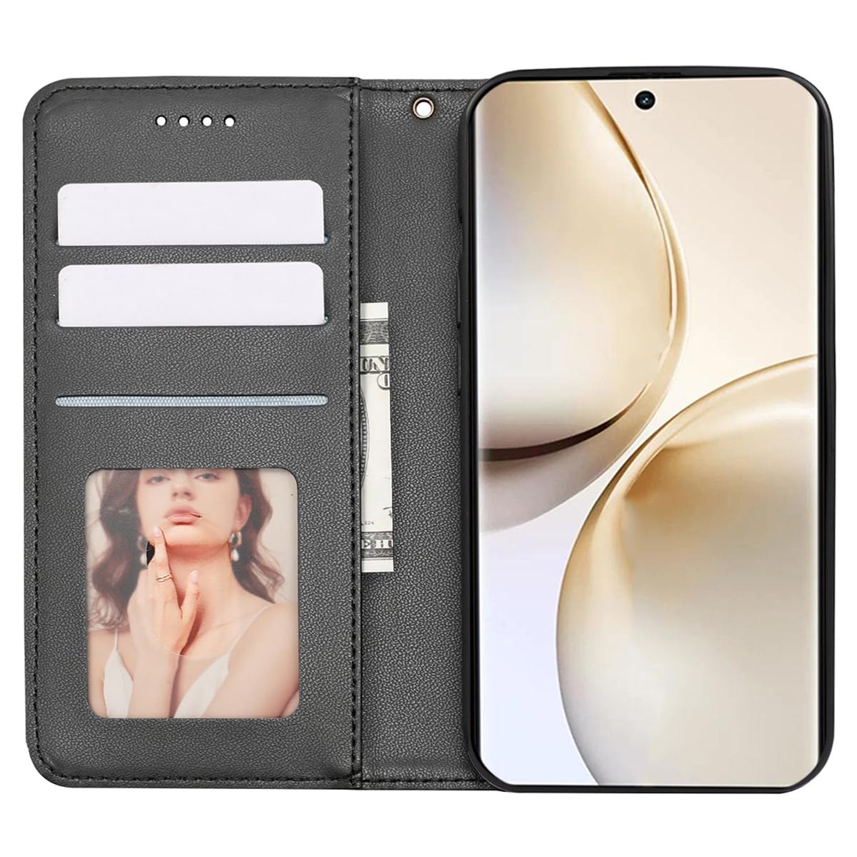 Realme Wallet Phone Case  Pattern Imprint Leather Flip Cover