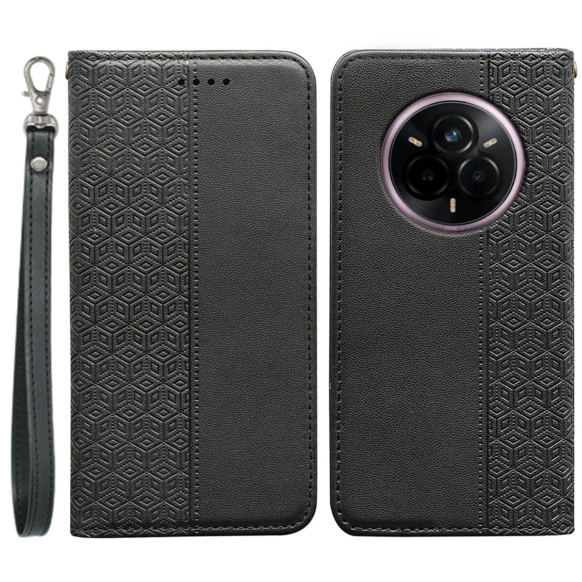 Realme Wallet Phone Case  Pattern Imprint Leather Flip Cover