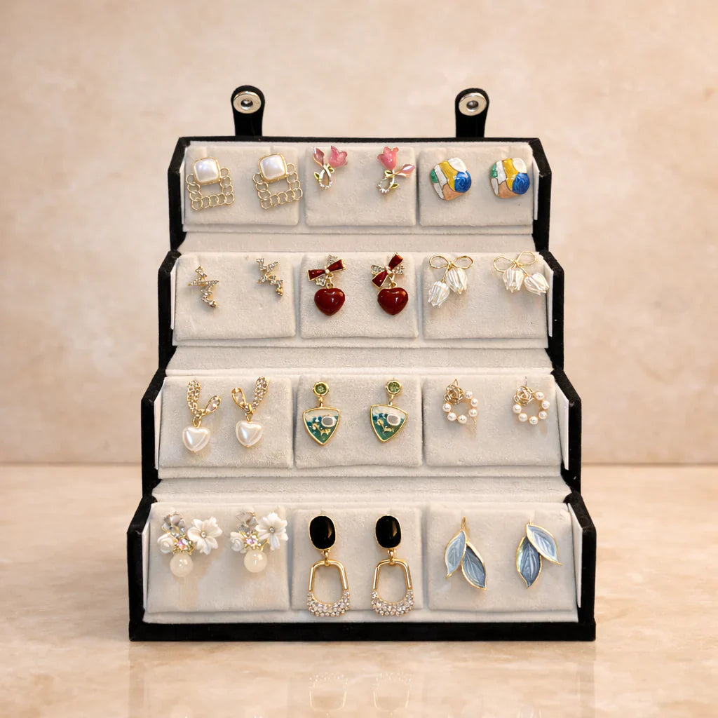 12 Korean Earring With Premium Box