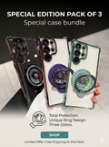 Electroplated Rotating Magnetic Kickstand Case - Samsung