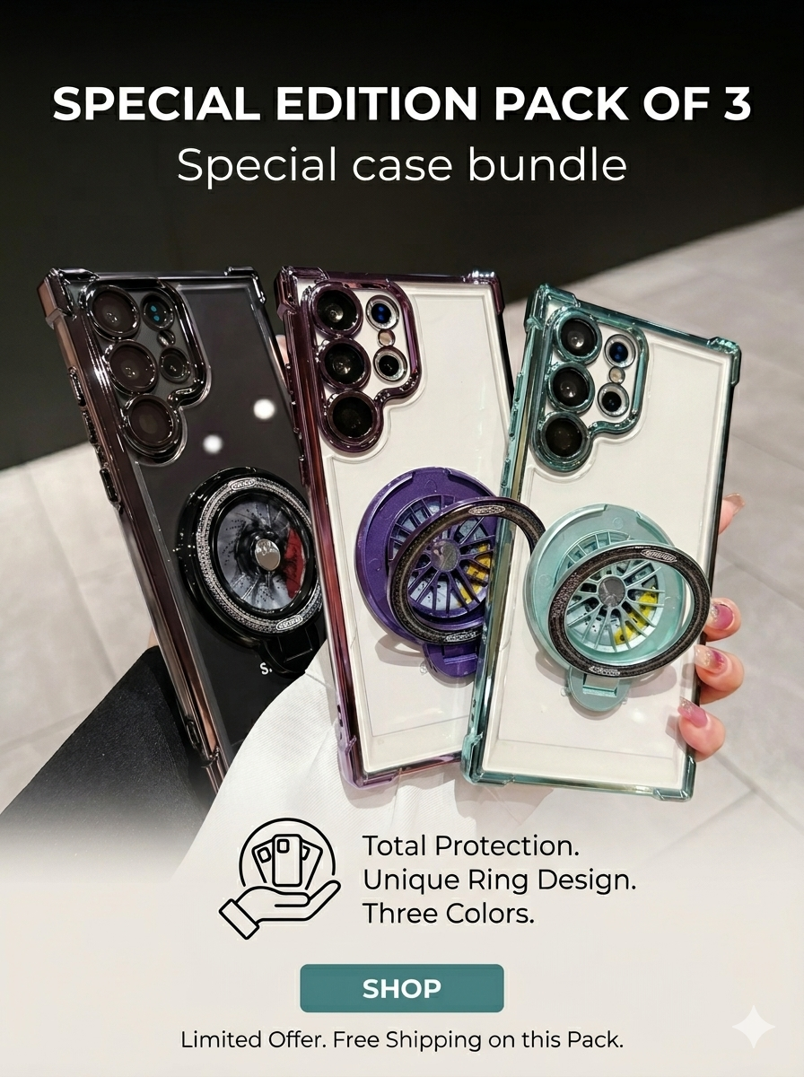 Electroplated Rotating Magnetic Kickstand Case - Samsung