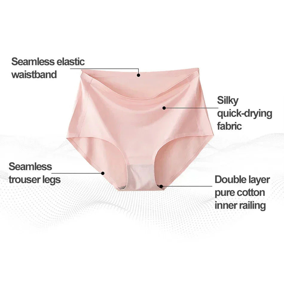 PureFlex Ladies’ Panties (Rainbow Mix) – 4-Pack No-Seam Comfort