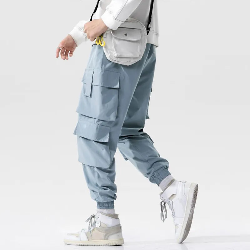 YYSY Autumn New Fashion Design Loose Fit Mens Cargo Pants pack of 2