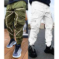 Mens Loose Cargo Baggy Hip Hop Long Pants Trousers Cargo Pants pack of (2)