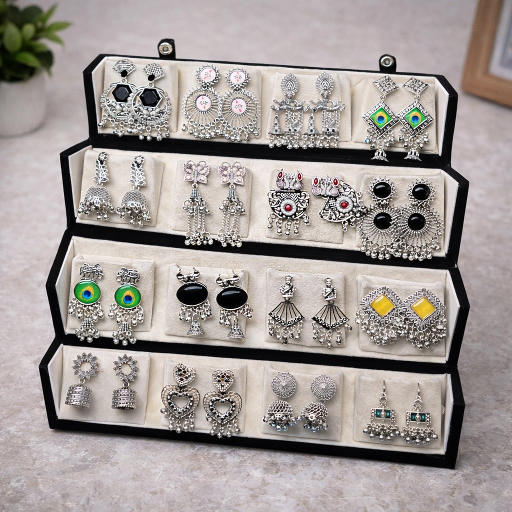 16 Jhumka With Premium Box & Name
