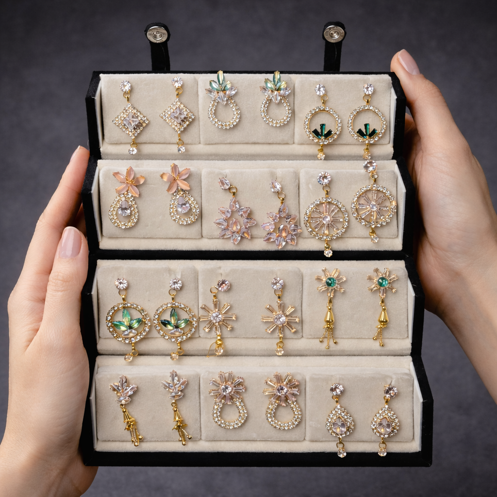 12 Charm Earrings With Premium Box