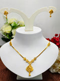 Trending Mini Gold Necklace Set with Earrings – Premium Gold Look Finish
