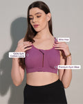 Zipper Sports Cotton Bra Pack of 6