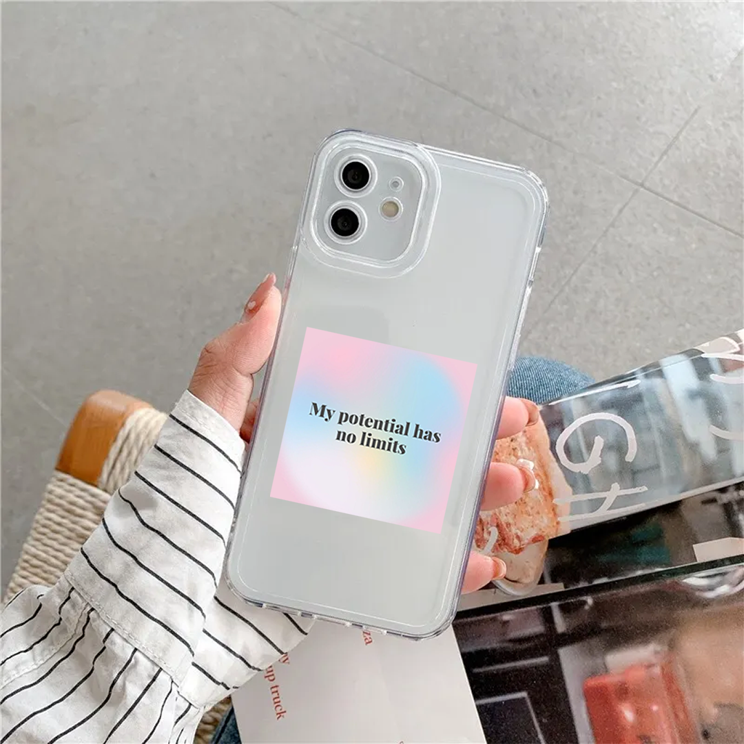 My Potential Has No Limits Clear Silicone Case