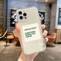 I Am So Lucky Clear Silicone Case