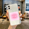 I Am So Lucky Clear Silicone Case