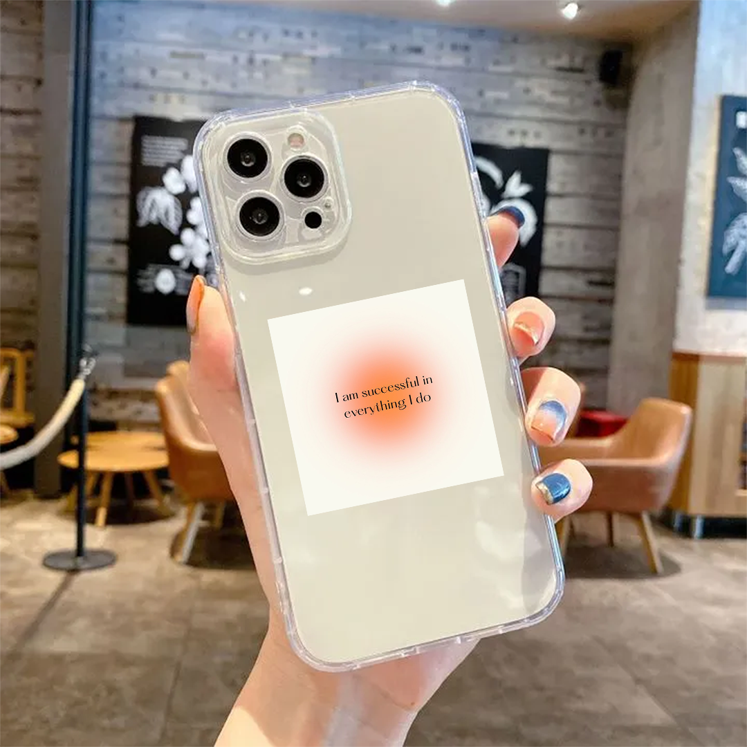 I Am Sucessful Clear Silicone Case