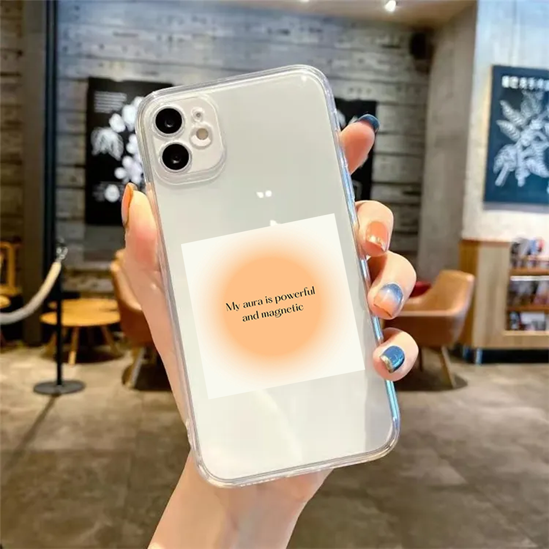 My Aura is Powerful Clear Silicone Case