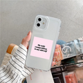 My Old Self Clear Silicone Case