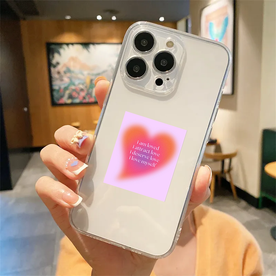 I Am Loved Clear Silicone Case