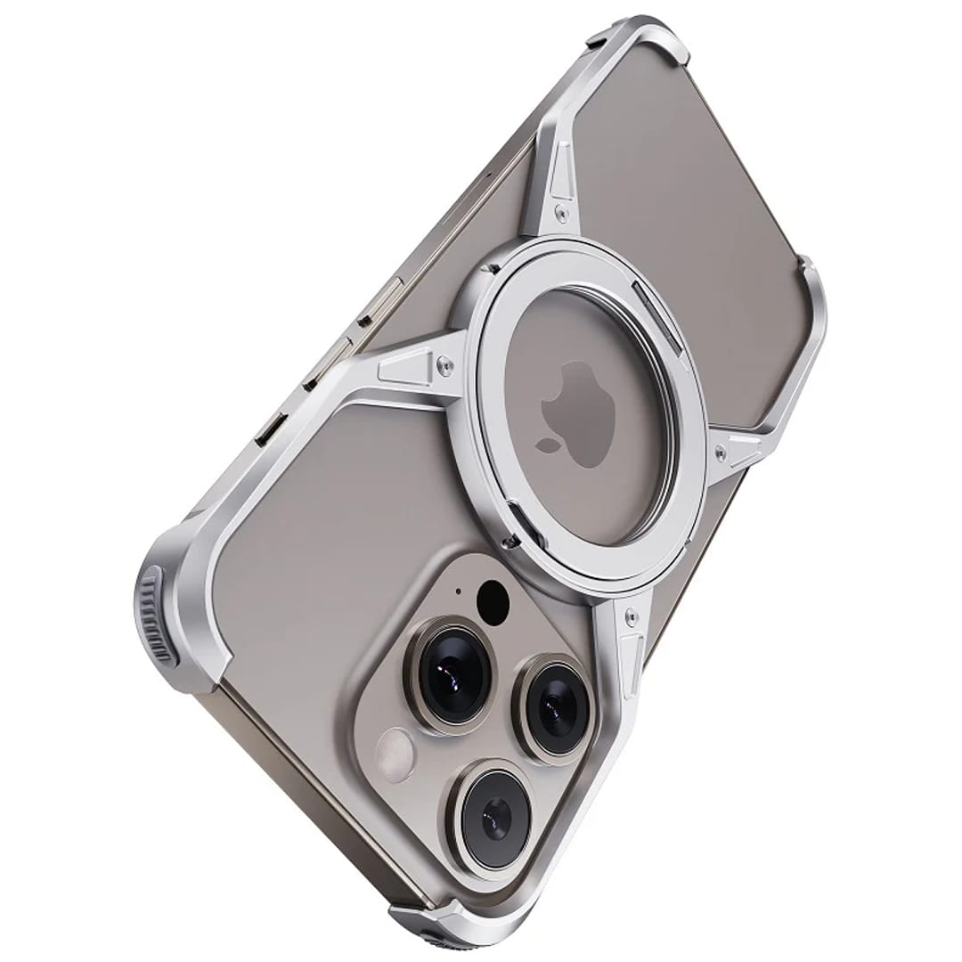 Titanium Frameless Cooling Bracket Case  For iPhone