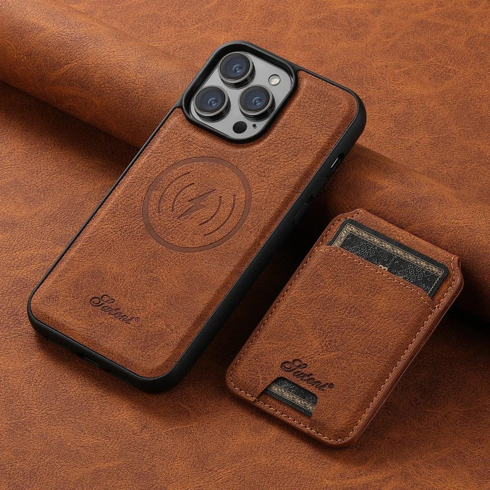 Premium Leather Magsafe Wallet Case for iPhone