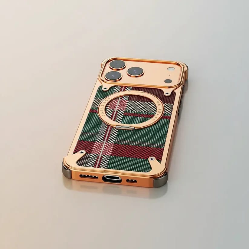 Titan Carbon Metal Bracket Case for iPhone