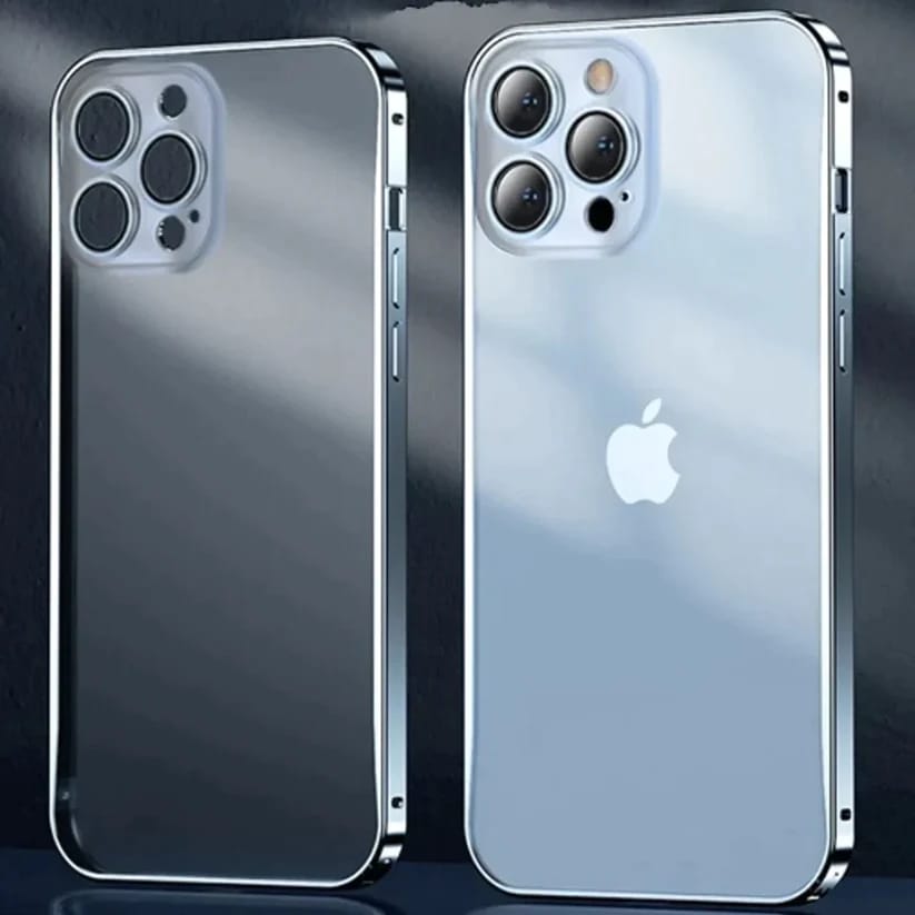 Translucent Metal Frame Matte Case for iPhone