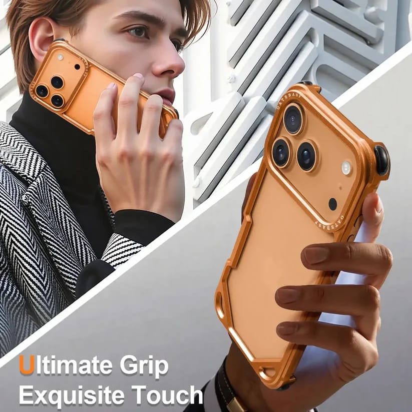 Metallic Frame Corner Guard Case for iPhone